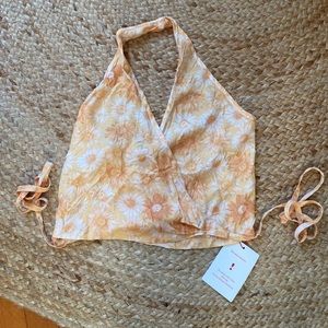 NWT Rouje halter wrap top size M